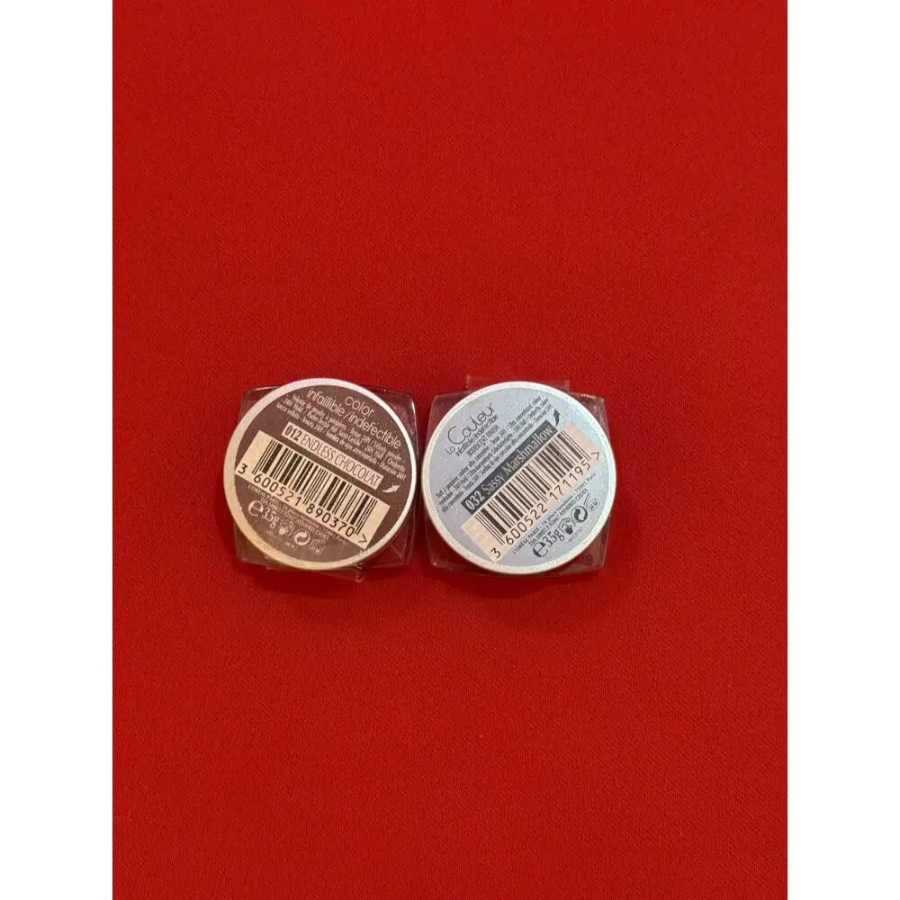 Lot of 2 Loreal Color Infallible Light Blue Golden Brown Eyeshadow